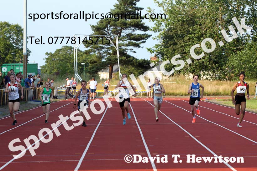 100 metres, 2021 North East Grand Prix 5, Monkton, Wednesday, July 21st. Photo: David T. Hewitson/Sports for All Pics